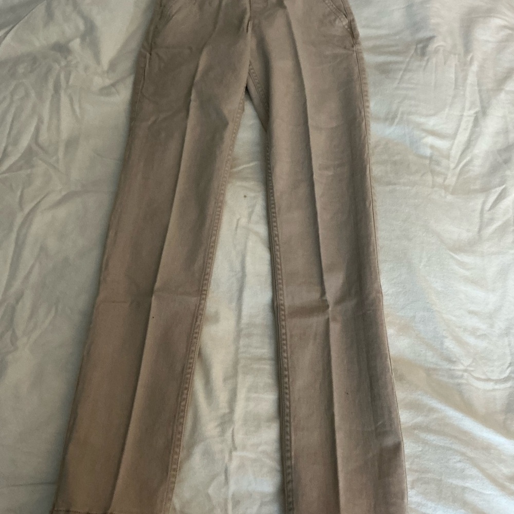 Abercrombie Kids Tan Straight Leg Khaki size Slim 13/14